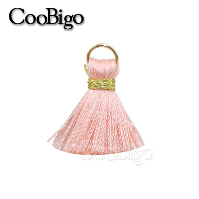 50gab Poliestera bārkstis pušķu apmales šūšanas aizkari Aksesuāri DIY atslēgu piekariņi Mobilā telefona siksniņas Kulonu pušķi rotaslietu izgatavošanai