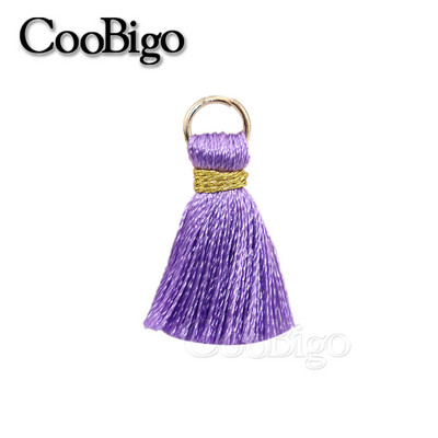 50gab Poliestera bārkstis pušķu apmales šūšanas aizkari Aksesuāri DIY atslēgu piekariņi Mobilā telefona siksniņas Kulonu pušķi rotaslietu izgatavošanai