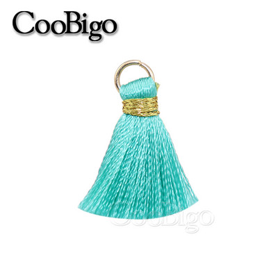 50gab Poliestera bārkstis pušķu apmales šūšanas aizkari Aksesuāri DIY atslēgu piekariņi Mobilā telefona siksniņas Kulonu pušķi rotaslietu izgatavošanai