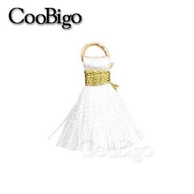 50gab Poliestera bārkstis pušķu apmales šūšanas aizkari Aksesuāri DIY atslēgu piekariņi Mobilā telefona siksniņas Kulonu pušķi rotaslietu izgatavošanai