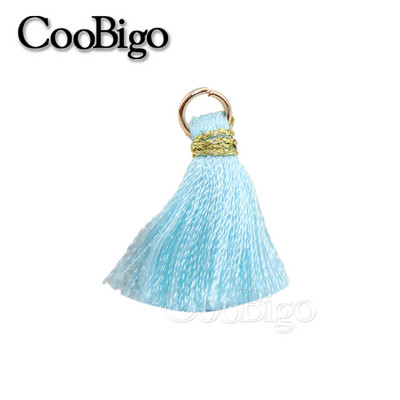 50gab Poliestera bārkstis pušķu apmales šūšanas aizkari Aksesuāri DIY atslēgu piekariņi Mobilā telefona siksniņas Kulonu pušķi rotaslietu izgatavošanai