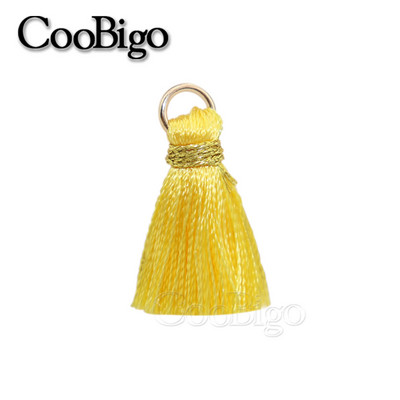 50gab Poliestera bārkstis pušķu apmales šūšanas aizkari Aksesuāri DIY atslēgu piekariņi Mobilā telefona siksniņas Kulonu pušķi rotaslietu izgatavošanai