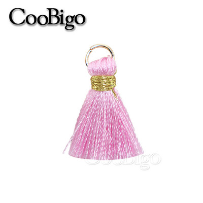 50gab Poliestera bārkstis pušķu apmales šūšanas aizkari Aksesuāri DIY atslēgu piekariņi Mobilā telefona siksniņas Kulonu pušķi rotaslietu izgatavošanai