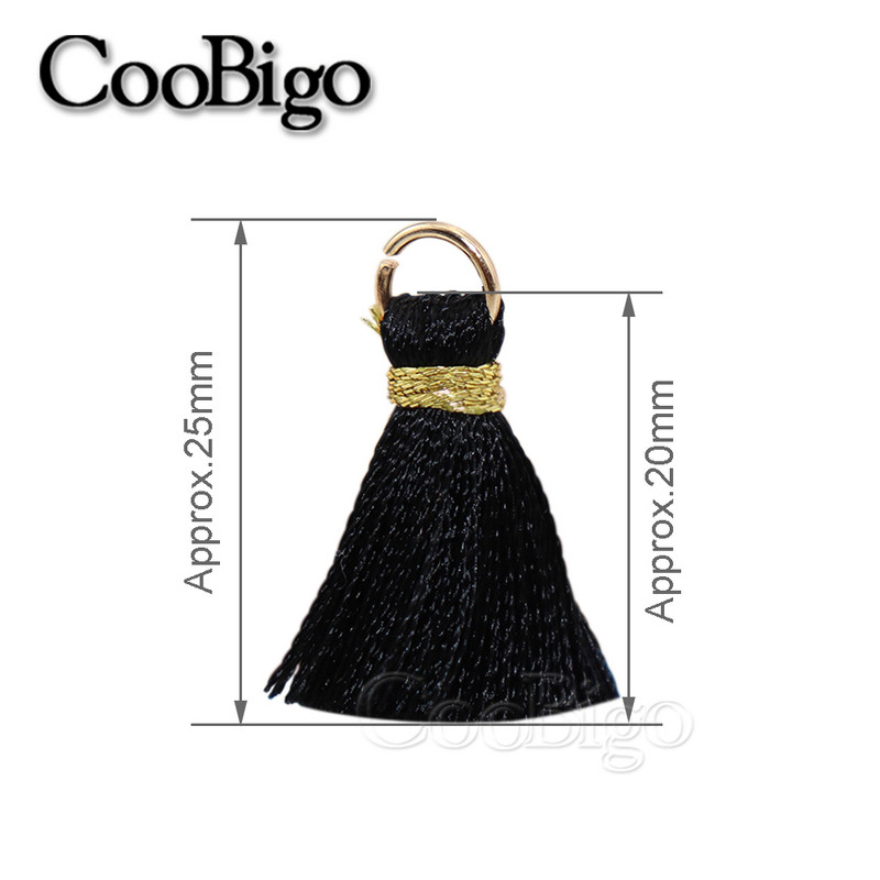 50gab Poliestera bārkstis pušķu apmales šūšanas aizkari Aksesuāri DIY atslēgu piekariņi Mobilā telefona siksniņas Kulonu pušķi rotaslietu izgatavošanai