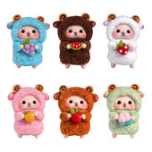 Nonvor vilnas filcēšanas materiālu komplekts, nepabeigts DIY vilnas šķiedras komplekts Aitu dzīvnieku lelle rotaļlieta Filcs, kas iedurta bērniem Rokdarbi