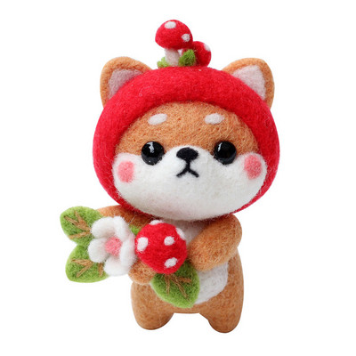 LMDZ 1Gb vilnas filca materiālu komplekts lelles vilnas filca ar rokām darināts adatu filcēšanas komplekts, kas nav pabeigts, izdurts komplekts amatniecības hobijam.