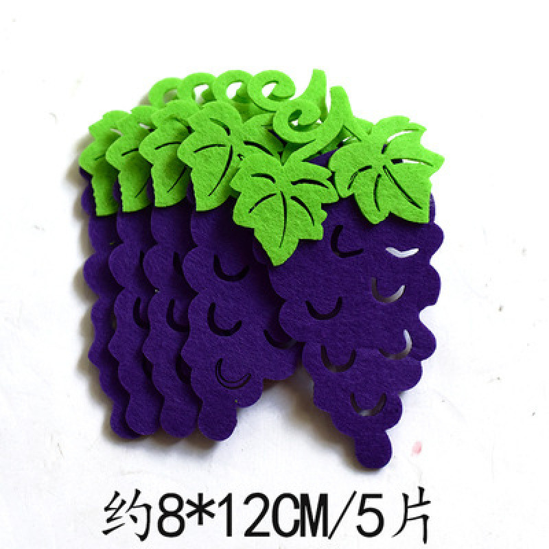 Vaisinės daržovės Sieninis lipdukas Rankų darbo animacinis filmas „Pasidaryk pats“ veltinio amatų mokykla Neaustinis pleistras, aplikacinis padėklas, darželio apdaila