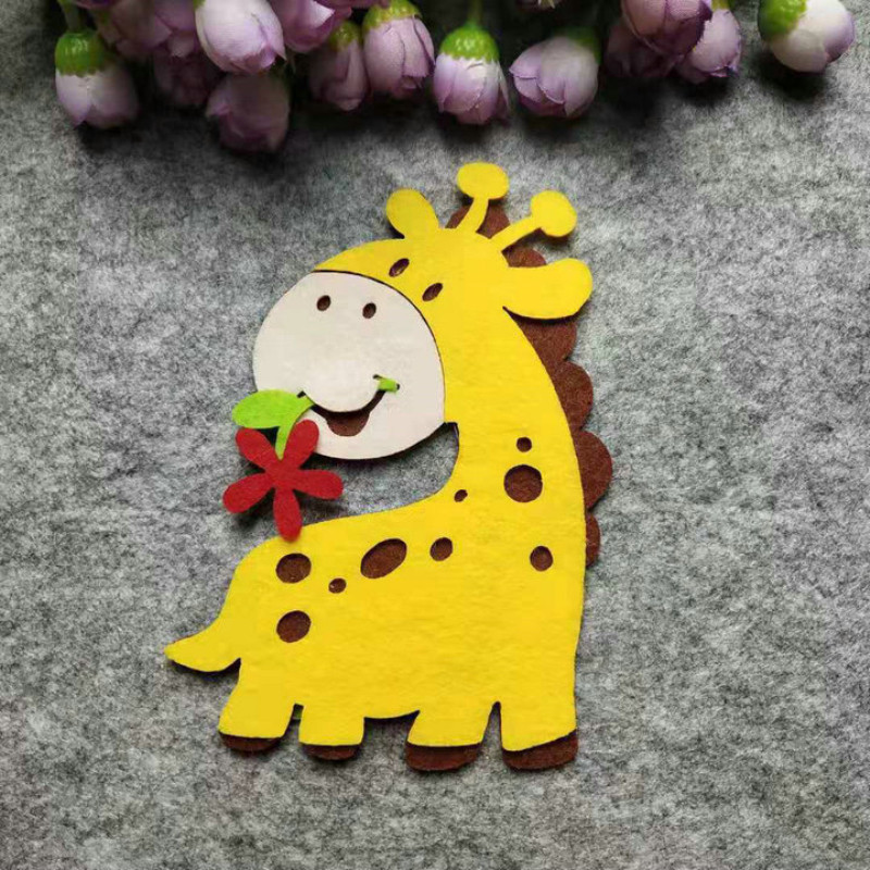 Karikatūra Dzīvnieki Neausts filcs griešanas filcs Dinozaurs Mājai Bērnu istaba Bērnudārzs Klase Dekors Sienas Uzlīmes Bērniņam jauka rotaļlieta