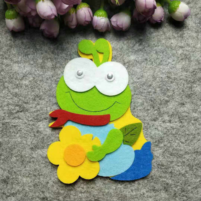 Karikatūra Dzīvnieki Neausts filcs griešanas filcs Dinozaurs Mājai Bērnu istaba Bērnudārzs Klase Dekors Sienas Uzlīmes Bērniņam jauka rotaļlieta