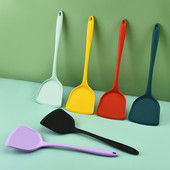 Spatulă antiaderentă din silicon pentru carne de vită, ouă, racletă de bucătărie, instrumente late pentru gătit pizza, lopată, spatulă de silicon, ustensile de gătit