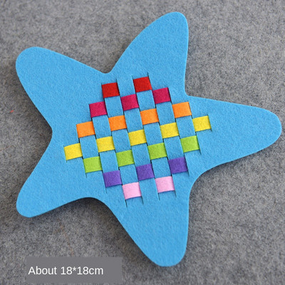 TN DIY Neaustie zvaigžņu aušanas mācību līdzekļi Bērnu rotaļlieta, ar rokām darināta filca rokdarbu bērnudārza dekorēšana, plāksteris, bērnu pirmsskolas izglītība