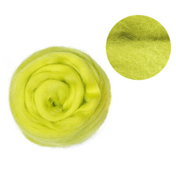 MIUSIE 50/100g Σκούρα Πράσινη Σειρά Μαλλί Ίνα Λουλούδι Ζωικό μαλλί τσόχα Χειροποίητο Spinning DIY Υλικά χειροτεχνίας Εργαλείο τσόχα