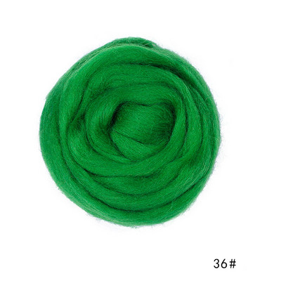 MIUSIE 50/100g Tumši zaļa sērija Vilna Šķiedra Ziedu Dzīvnieku Vilnas Filcēšana Roku darbs Vērpšana DIY Amatniecības materiāli Instrumenti Filcēšana Vilna