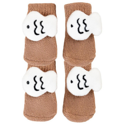 Suņu zeķes Pretslīdēšanas Zeķes Karikatūra Grip Paw Protector Suņiem Poliesters Ērti Suņu Suņu piederumi Elastīgie Bez šķelšanās ikdienas valkāšanai