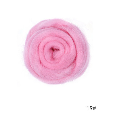 MIUSIE 50/100g/ Sarkana krāsa sērija Roving vilnas šķiedra ziedu dzīvnieku vilnas filcēšana roku darbs vērpšanai mitrā filcēšana lelles rokdarbi