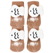 Čarape za pse Zaštitnik za držanje iz crtanih filmova Čarape za pseće šape Poliesterske potrepštine za pse bez pilinga Za vani Udobne čarape za koje se ne lomi