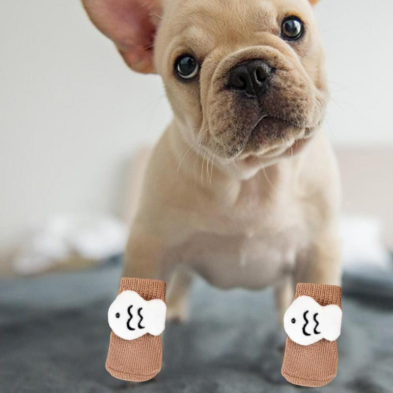 Čarape za pse Zaštitnik za držanje iz crtanih filmova Čarape za pseće šape Poliesterske potrepštine za pse bez pilinga Za vani Udobne čarape za koje se ne lomi