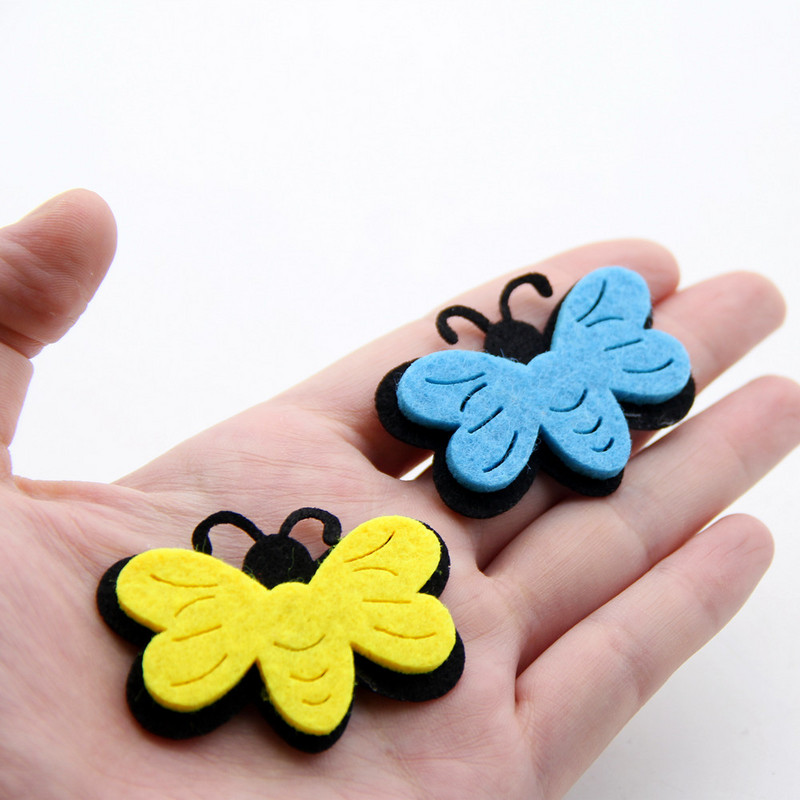 5gab jauks griešanas filcs neausta auduma filcs, jauks bišu filcs bērnu istabas siena DIY dekorācija bērnudārza uzlīme ar rokām izgatavots materiāls