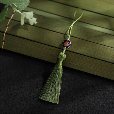 WFFNNKC 10Gb plūmju ziedu pušķu kulons Grāmatzīme Iekarināma smaile soma Automašīnas dekors Bārkstis Rotaslietas Amatniecība DIY aizkaru šūšanas aksesuārs