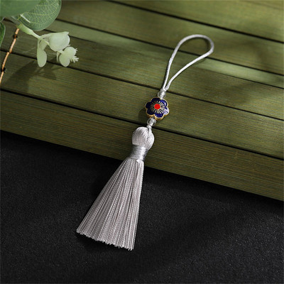 WFFNNKC 10Gb plūmju ziedu pušķu kulons Grāmatzīme Iekarināma smaile soma Automašīnas dekors Bārkstis Rotaslietas Amatniecība DIY aizkaru šūšanas aksesuārs