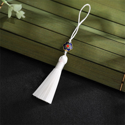 WFFNNKC 10Gb plūmju ziedu pušķu kulons Grāmatzīme Iekarināma smaile soma Automašīnas dekors Bārkstis Rotaslietas Amatniecība DIY aizkaru šūšanas aksesuārs