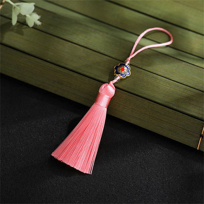 WFFNNKC 10Gb plūmju ziedu pušķu kulons Grāmatzīme Iekarināma smaile soma Automašīnas dekors Bārkstis Rotaslietas Amatniecība DIY aizkaru šūšanas aksesuārs