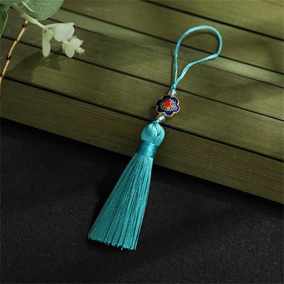 WFFNNKC 10Gb plūmju ziedu pušķu kulons Grāmatzīme Iekarināma smaile soma Automašīnas dekors Bārkstis Rotaslietas Amatniecība DIY aizkaru šūšanas aksesuārs