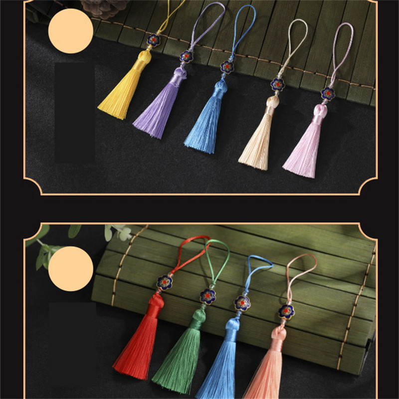 WFFNNKC 10Gb plūmju ziedu pušķu kulons Grāmatzīme Iekarināma smaile soma Automašīnas dekors Bārkstis Rotaslietas Amatniecība DIY aizkaru šūšanas aksesuārs