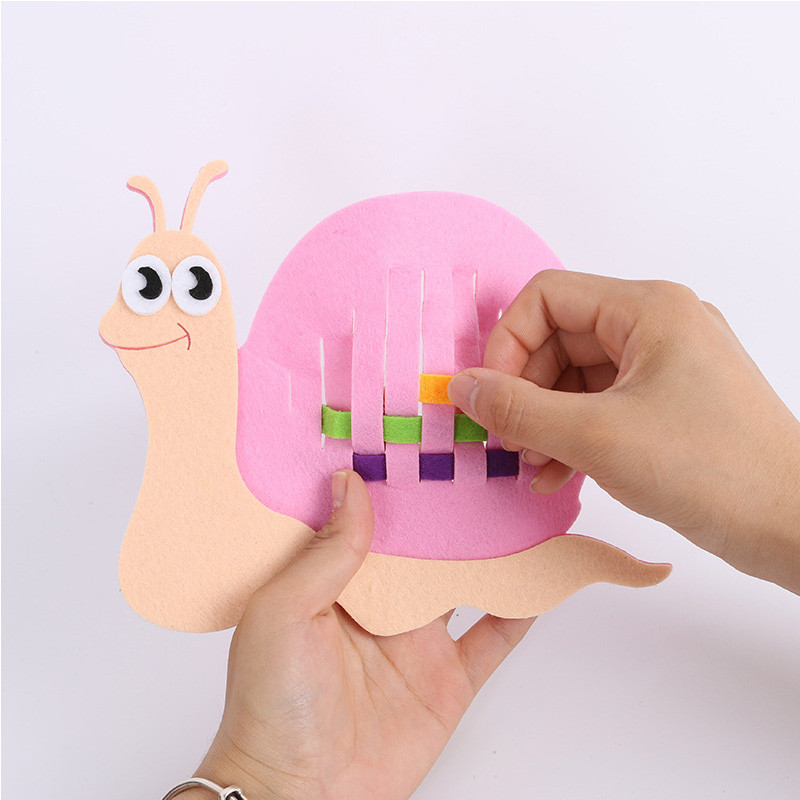 Ar rokām Bērni Augstas kvalitātes neaustas klips Bērnu mācību rotaļlietas DIY filca audums Amatniecība bērnudārza agrīna apmācība