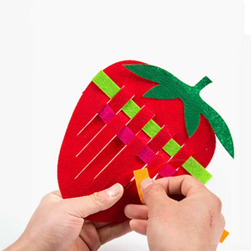 Ar rokām Bērni Augstas kvalitātes neaustas klips Bērnu mācību rotaļlietas DIY filca audums Amatniecība bērnudārza agrīna apmācība