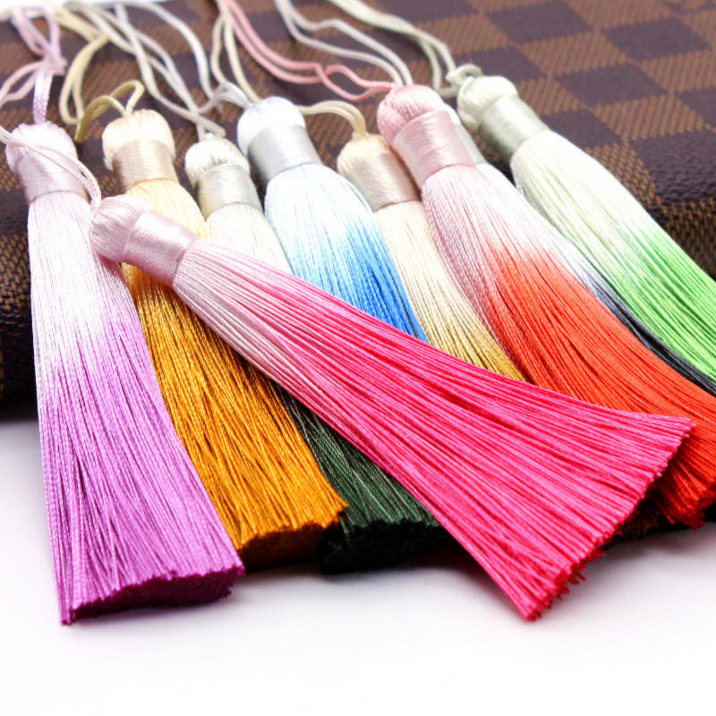 4gab 9,5 cm garuma gradienta krāsa ar bārkstīm pušķi Kulonu pakaramais apģērbam Skatuves kleita Aizkaru festivāla dekorācijas aksesuāri