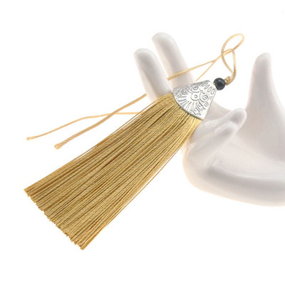 4gab 80 mm sudraba konusa vāciņš ar bārkstīm, pušķi Kulonu pakaramais apģērbam Skatuves kleita Aizkaru festivāla dekorācijas aksesuāri