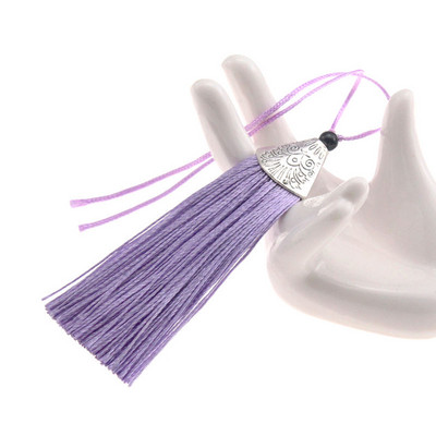 4gab 80 mm sudraba konusa vāciņš ar bārkstīm, pušķi Kulonu pakaramais apģērbam Skatuves kleita Aizkaru festivāla dekorācijas aksesuāri