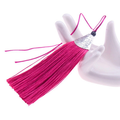 4gab 80 mm sudraba konusa vāciņš ar bārkstīm, pušķi Kulonu pakaramais apģērbam Skatuves kleita Aizkaru festivāla dekorācijas aksesuāri