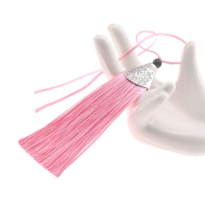 4gab 80 mm sudraba konusa vāciņš ar bārkstīm, pušķi Kulonu pakaramais apģērbam Skatuves kleita Aizkaru festivāla dekorācijas aksesuāri