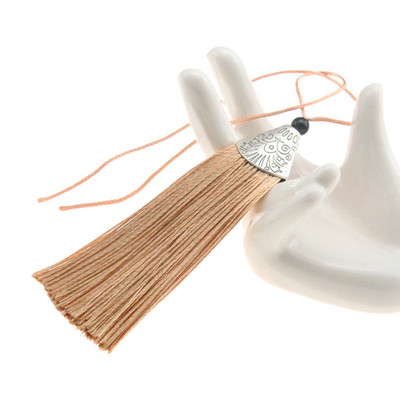 4gab 80 mm sudraba konusa vāciņš ar bārkstīm, pušķi Kulonu pakaramais apģērbam Skatuves kleita Aizkaru festivāla dekorācijas aksesuāri