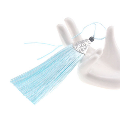 4gab 80 mm sudraba konusa vāciņš ar bārkstīm, pušķi Kulonu pakaramais apģērbam Skatuves kleita Aizkaru festivāla dekorācijas aksesuāri