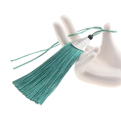 4gab 80 mm sudraba konusa vāciņš ar bārkstīm, pušķi Kulonu pakaramais apģērbam Skatuves kleita Aizkaru festivāla dekorācijas aksesuāri