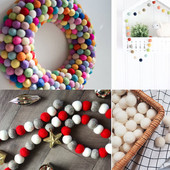 10kom kuglica od filca Šarene okrugle vunene kuglice od filca 2 cm Pom pomovi Ukrasi za vjenčanje DIY ručno rađeni zanatski pokloni Pribor za spomenare 2022.