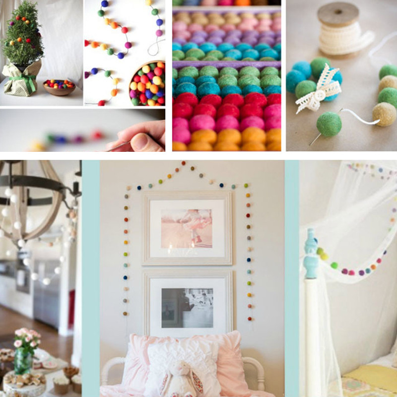 10kom kuglica od filca Šarene okrugle vunene kuglice od filca 2 cm Pom pomovi Ukrasi za vjenčanje DIY ručno rađeni zanatski pokloni Pribor za spomenare 2022.
