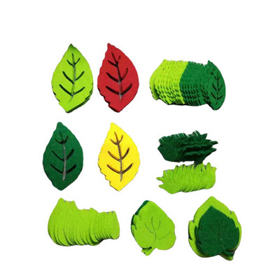 DIY Crafts Αξεσουάρ Φύλλα Χειροποίητο μαξιλάρι από τσόχα Non Woven Πράσινο μπάλωμα Δέντρου Νηπιαγωγείο Διακόσμηση τοίχου σχολείου Παιδικό πάρτι