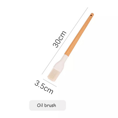 1 tk silikoonist toiduvalmistamisnõud, mittekleepuvad kühvlid, lusikas munaklotsid, köögi mugavuseks, puidust käepide, kergesti puhastatav