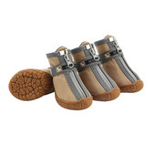 Naminiai gyvūnai katėms ir šunims Vandeniui atsparūs batai Neslystantys batai lauko sportui 4 chaki spalvos reikmenys naminiams gyvūnėliams