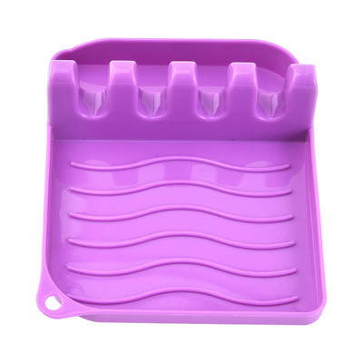 2 iepakojumu daudzfunkcionāls galda piederumu karotes turētājs ar pilienu spilventiņu, neslīdošu karstumizturīgu virtuves un grila karotes turētāju virtuves sīkrīkiem