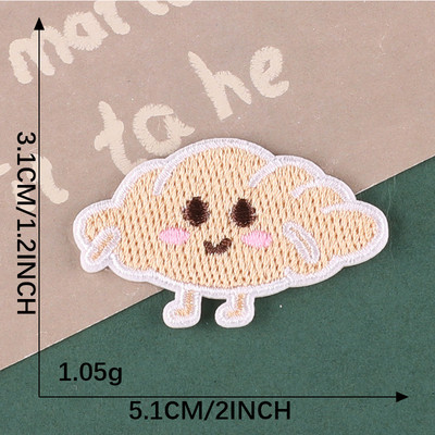 Animaciniai filmukai Maisto siuvinėjimo pleistrai ant drabužių Hamburger Lipdukai Lipdukai Ženkliukai Vaikams Drabužiai Krepšeliai Skrybėlių aplikacijos