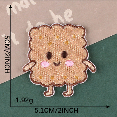 Animaciniai filmukai Maisto siuvinėjimo pleistrai ant drabužių Hamburger Lipdukai Lipdukai Ženkliukai Vaikams Drabužiai Krepšeliai Skrybėlių aplikacijos