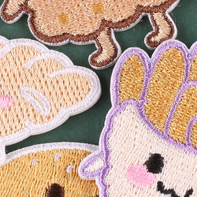 Animaciniai filmukai Maisto siuvinėjimo pleistrai ant drabužių Hamburger Lipdukai Lipdukai Ženkliukai Vaikams Drabužiai Krepšeliai Skrybėlių aplikacijos