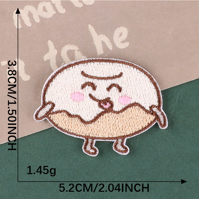 Animaciniai filmukai Maisto siuvinėjimo pleistrai ant drabužių Hamburger Lipdukai Lipdukai Ženkliukai Vaikams Drabužiai Krepšeliai Skrybėlių aplikacijos