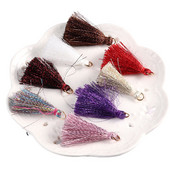 5Gb 40mm Garums Glitter Sharp Gredzenu vāciņš ar bārkstīm pušķi Kulonu pakaramais apģērbam Skatuves kleita Aizkaru festivāla aksesuāri