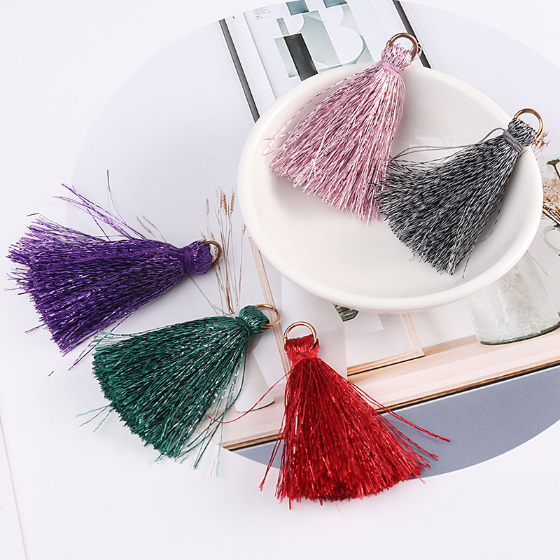 5Gb 40mm Garums Glitter Sharp Gredzenu vāciņš ar bārkstīm pušķi Kulonu pakaramais apģērbam Skatuves kleita Aizkaru festivāla aksesuāri